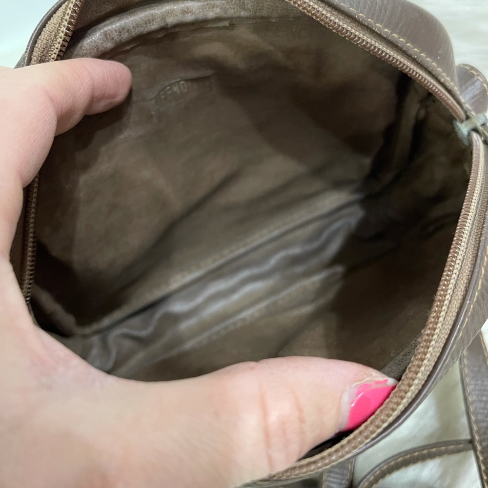 Fendi Brown Monogram Shoulder Bag - Picture 11 of 13